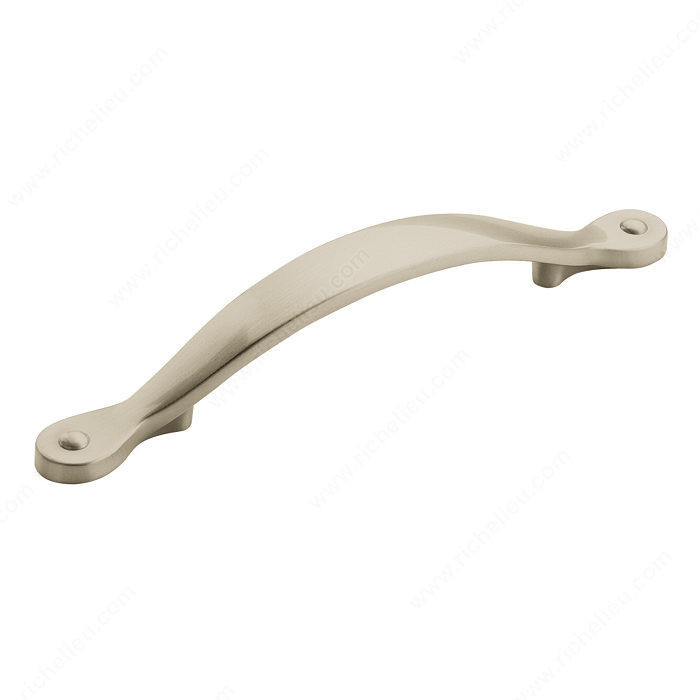 Transitional Zinc Pull - 1588, Center to Center 96 mm, Finish Satin Nickel