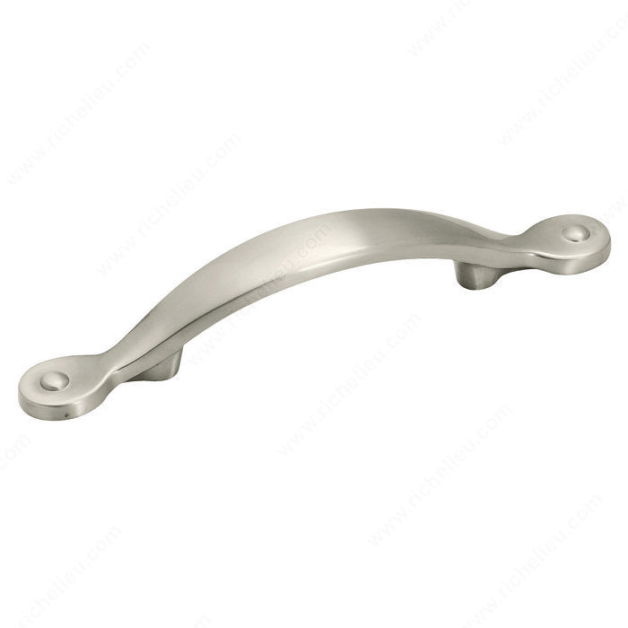Transitional Zinc Pull - 1588, Center to Center 3 in, Finish Satin Nickel