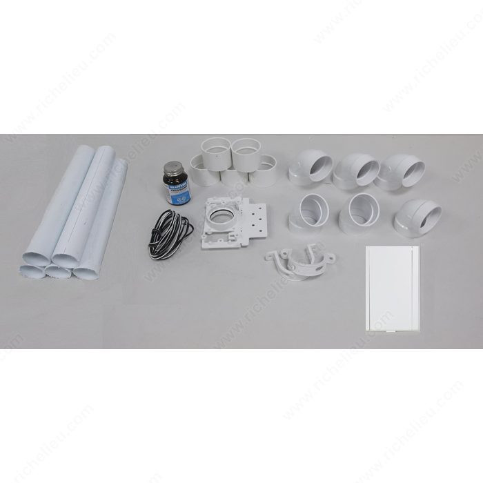 Aspira Deluxe Inlet Installation Kit (White),