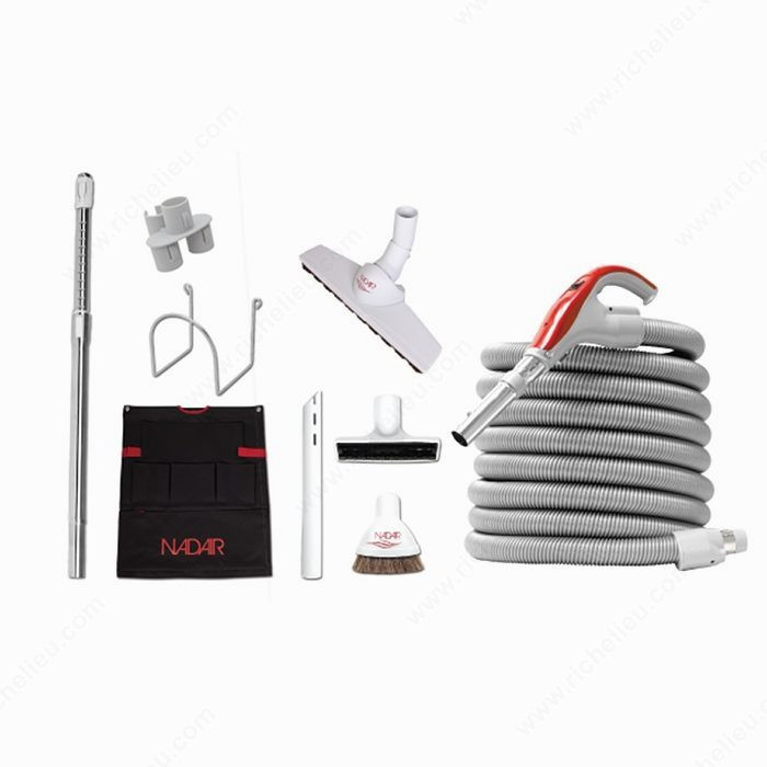 Aspira VACUUM Kit, Anti- kinking! 360? swivel wall end cuff, Length 35 ft
