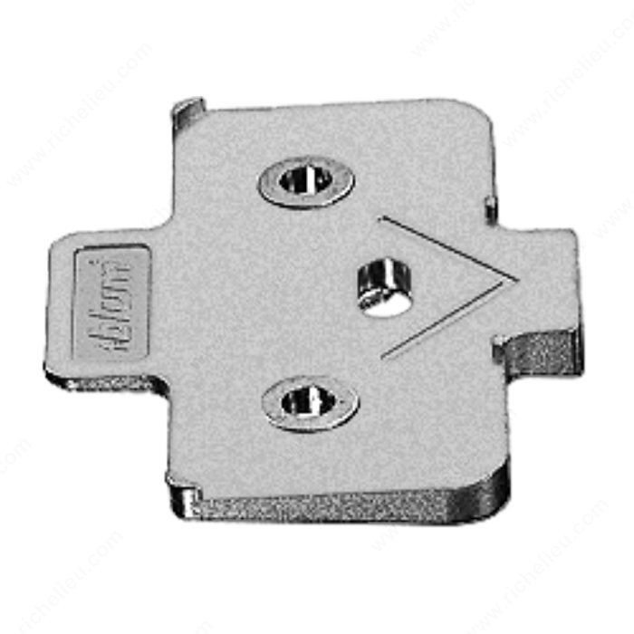 Angled Spacer for Mounting Plate, Hinge Opening Angle -5?, Distance 6 mm PRO-PACK 10