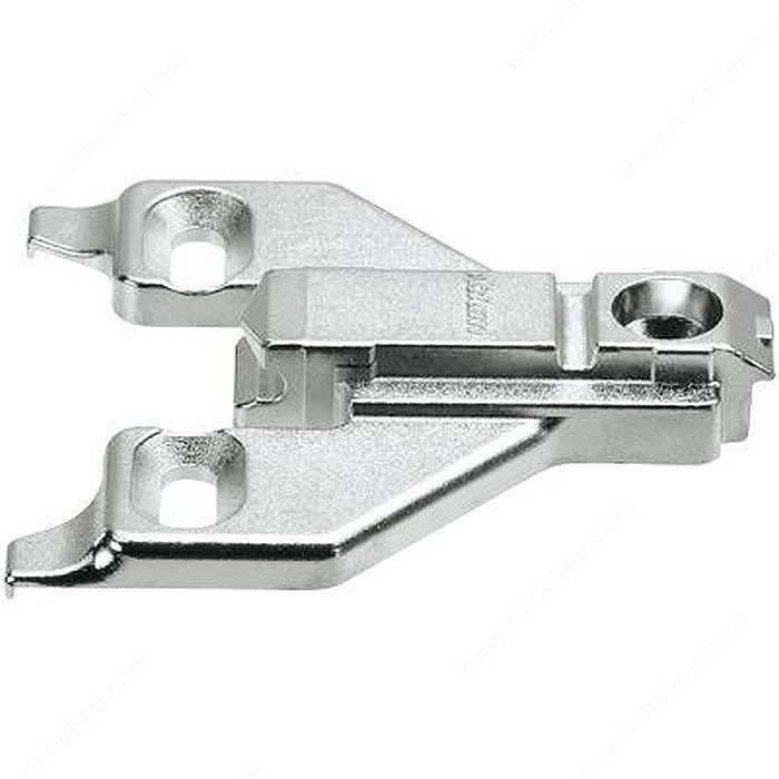 Face Frame Adapter Plate, Off-Center - Assembly Type: Mounts with Wood Screws, #7 x 3/4, Height 6 mm PRO-PACK 10