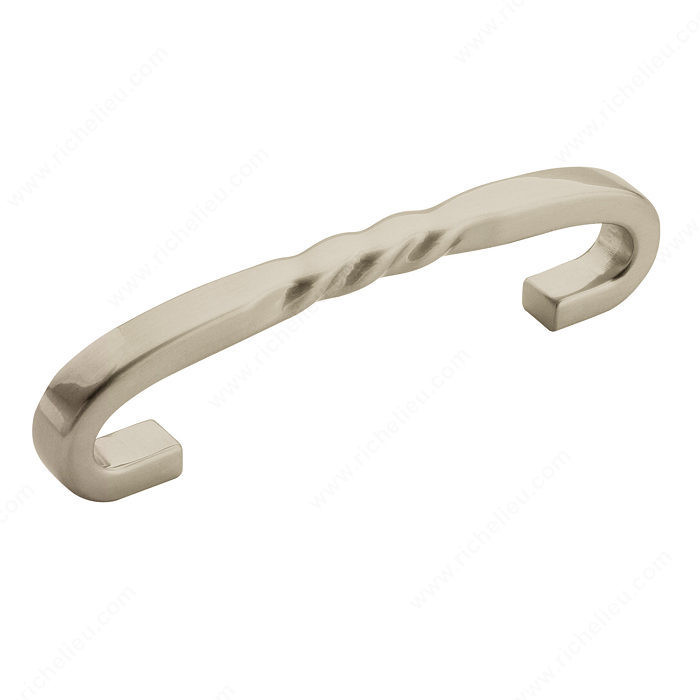Transitional Zinc Pull - 1786, Center to Center 96 mm, Finish Satin Nickel