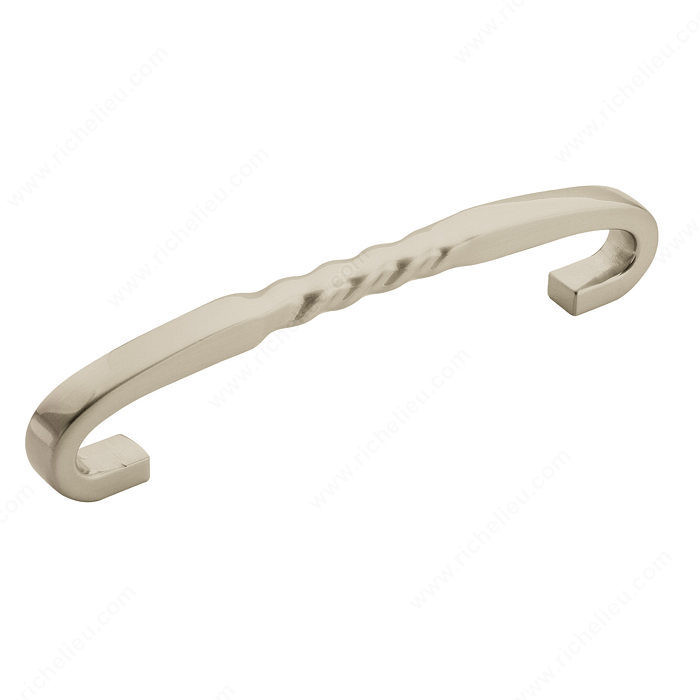 Transitional Zinc Pull - 1786, Center to Center 128 mm, Finish Satin Nickel
