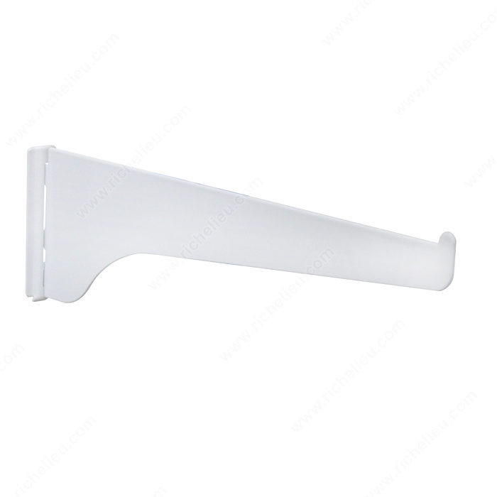 General Duty Bracket #180, Length 8 in, Color / Finish White PRO-PACK 5