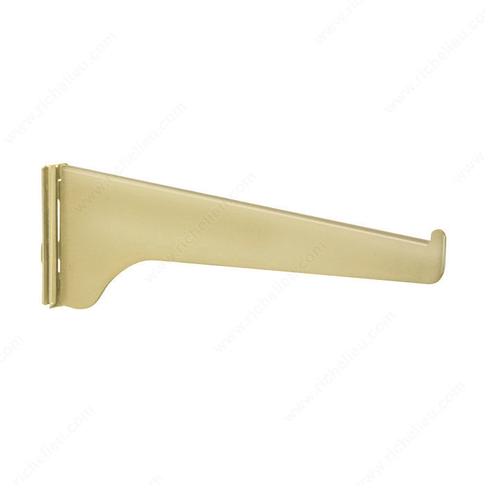 General Duty Bracket #180, Length 12 in, Color / Finish Matte Brass PRO-PACK 3