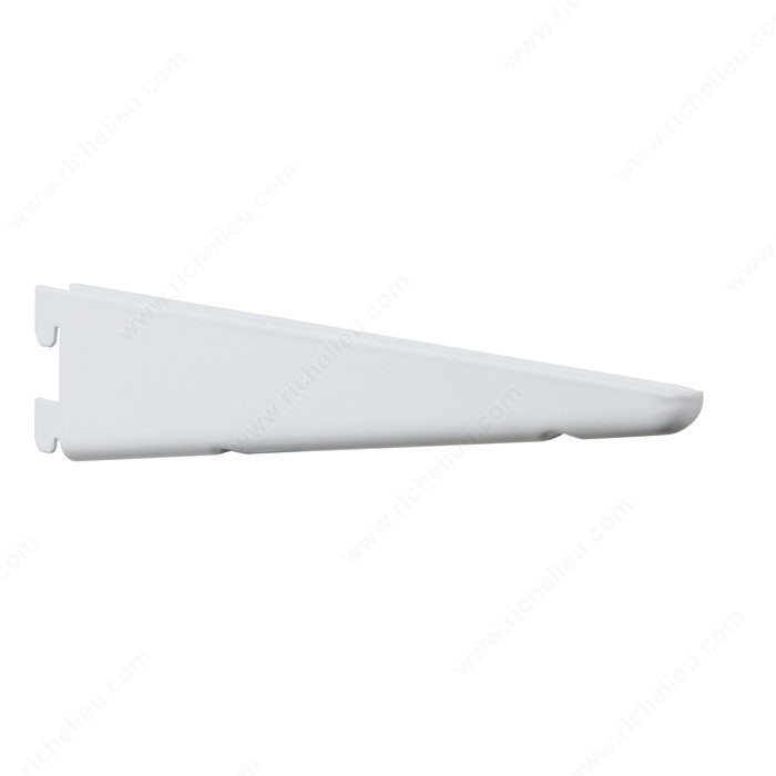 Heavy-Duty Bracket #182, Length 10 1/2 in, Color / Finish White PRO-PACK 3