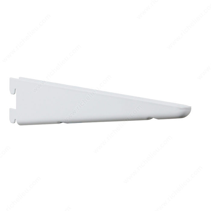 Heavy-Duty Bracket #182, Length 18 1/2 in, Color / Finish White PRO-PACK 2