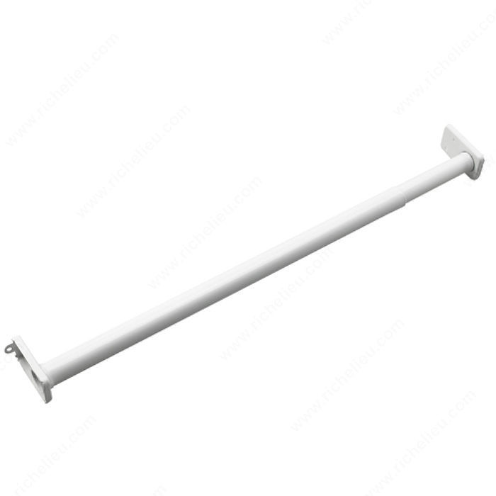 Adjustable Hanging Rods - White, Minimum Length 18 in, Maximum Length 30 in, Material Metal, Our Divisions Onward PRO-PACK 2