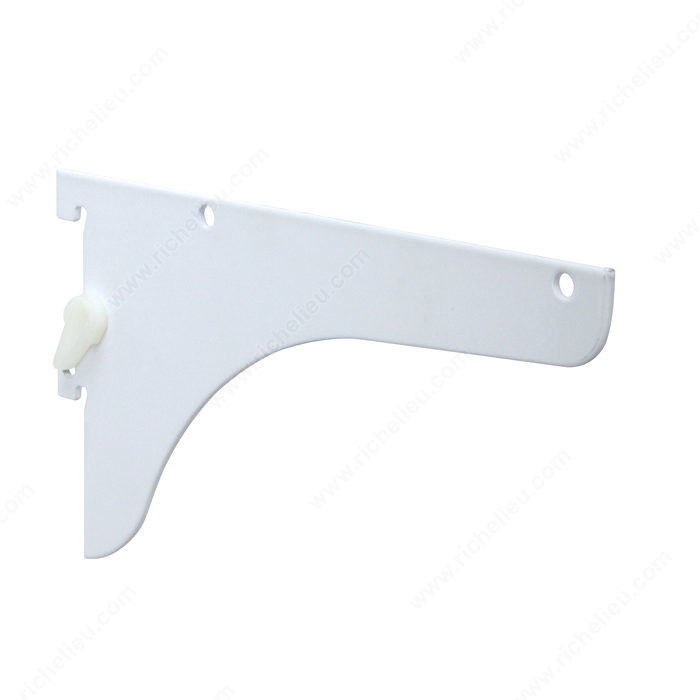 Heavy-Duty Bracket with Lock Lever #186, Length 8 in, Color / Finish White PRO-PACK 2