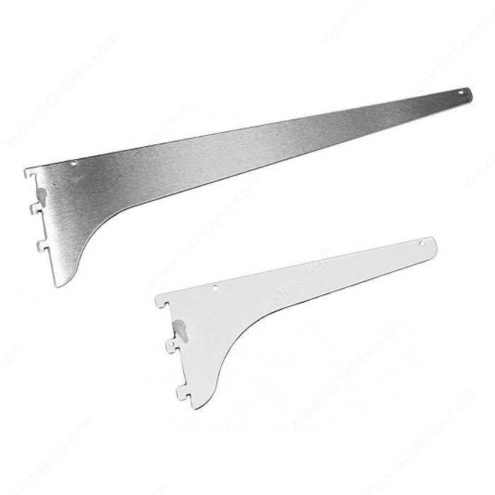 Heavy-Duty Bracket with Lock Lever #187, Length 14 in, Color / Finish Stainless Steel