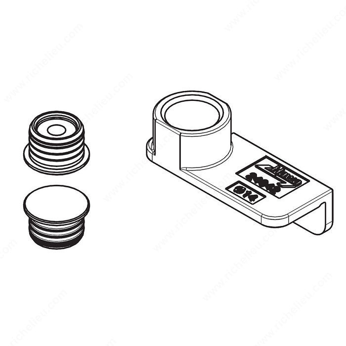 Magnetic Centering Pieces, Magnetic centering pieces for HAWA- Folding Concepta 25,