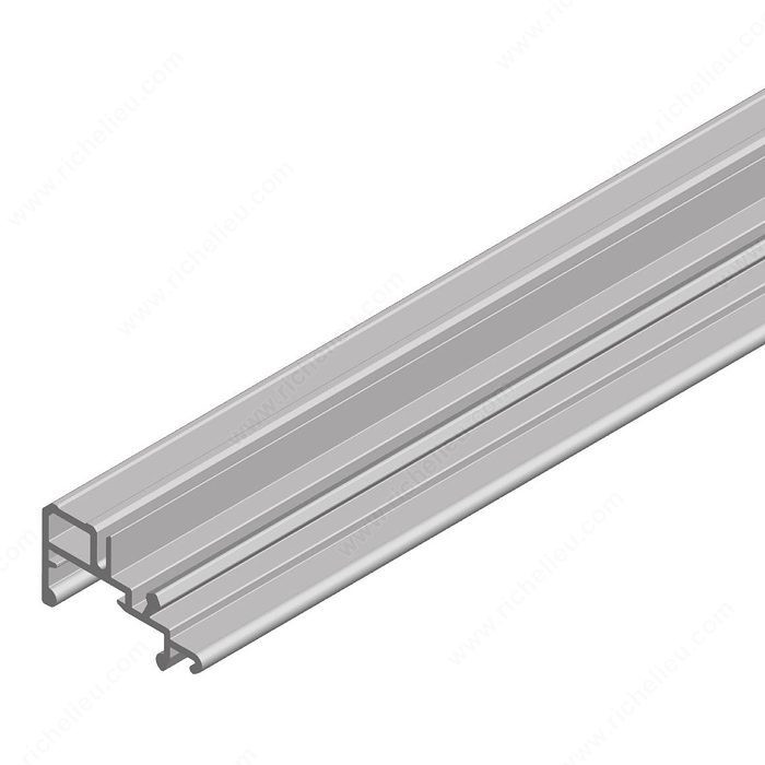 Lower rail. Ps40.1/PS40.2, Rail Length 2 450 mm, Rail Finish Satin Aluminum