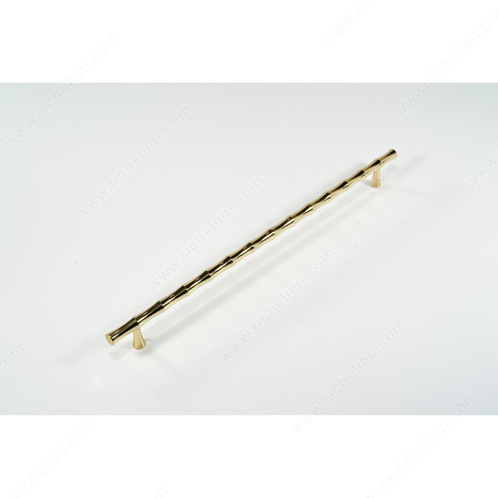 Traditional Forged Iron Pull - LC19, Finish Polished Brass, Material Brass