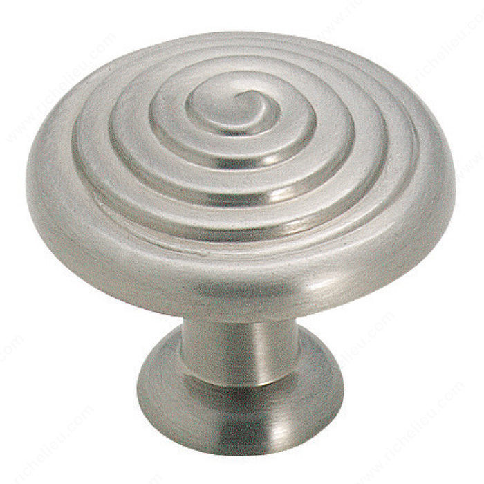Eclectic Zinc Knob - 19252, Finish Satin Nickel