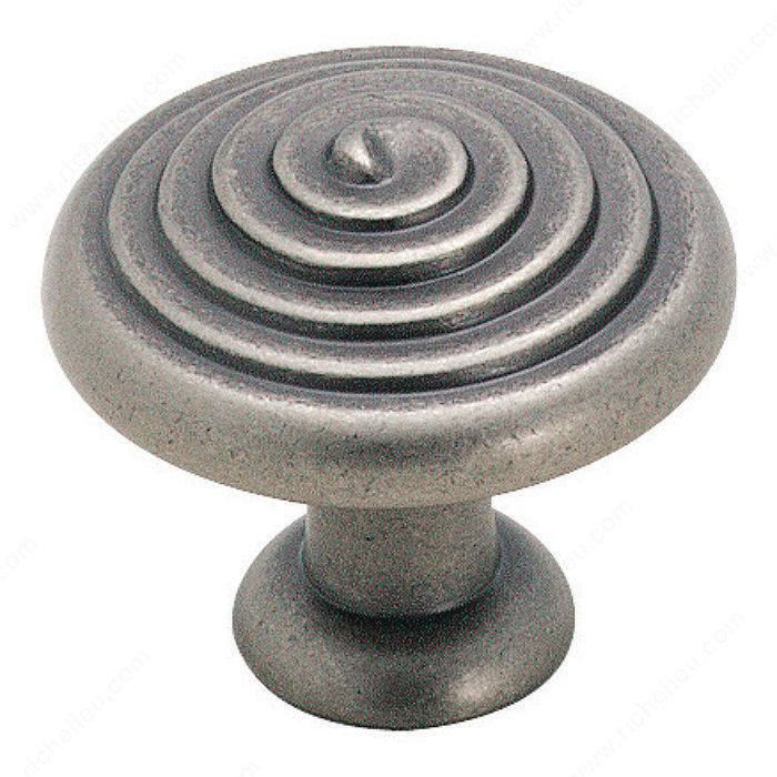 Eclectic Zinc Knob - 19252, Finish Weathered Nickel