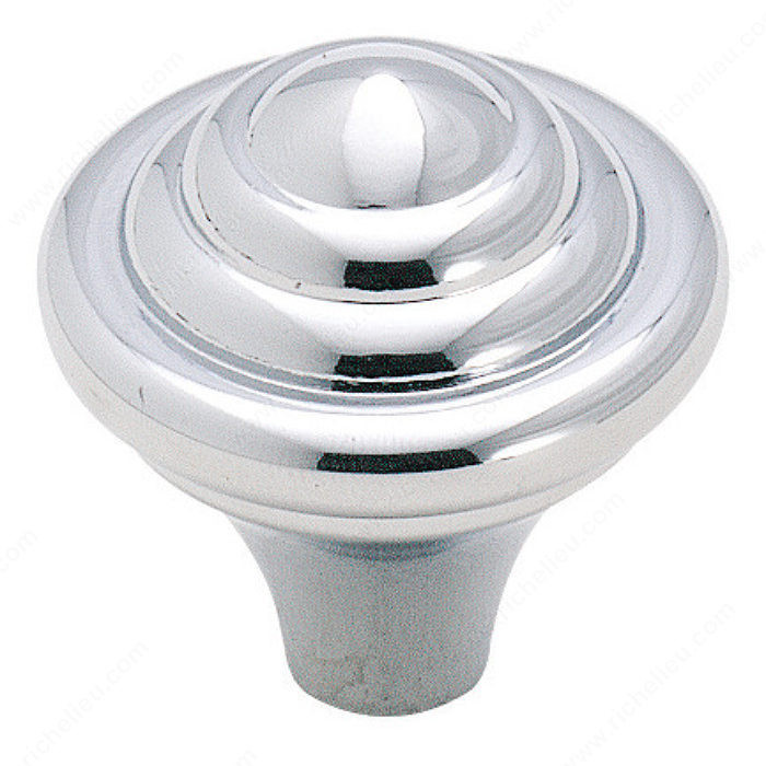 Eclectic Zinc Knob - 19257, Finish Polished Chrome