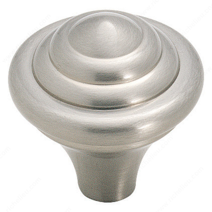 Eclectic Zinc Knob - 19257, Finish Satin Nickel