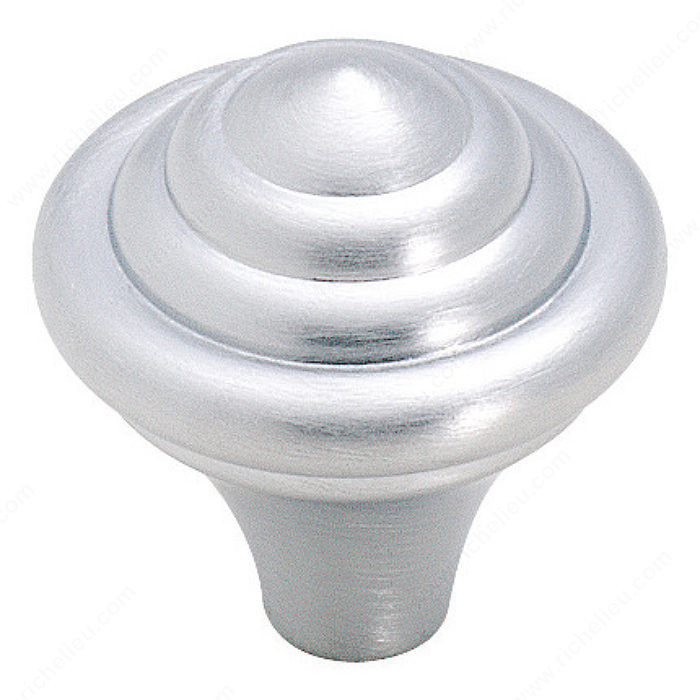 Eclectic Zinc Knob - 19257, Finish Brushed Chrome