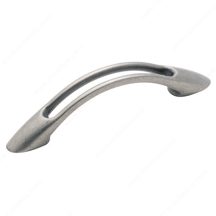Contemporary Zinc Pull - 19259, Finish Weathered Nickel