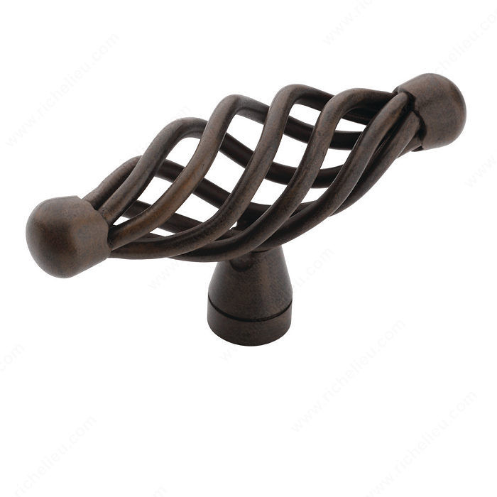 Traditional Zinc T-Knob - 19321, Finish Antique Rust