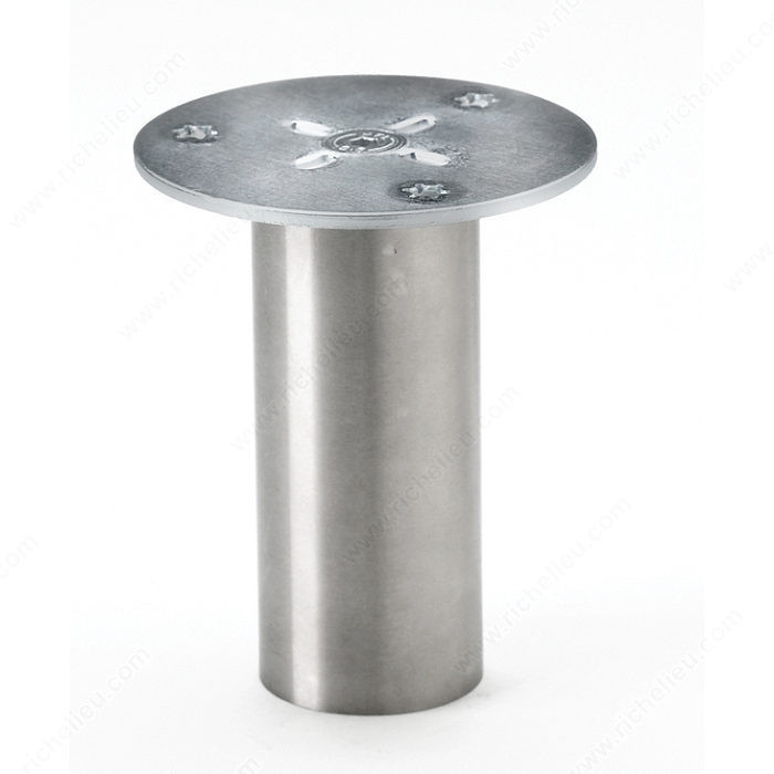 Round Vertical Bar Console - 24310170 - 24310170, Finish/Colour Satin Chrome, Height 110 mm, Diameter 45 mm, Material Steel