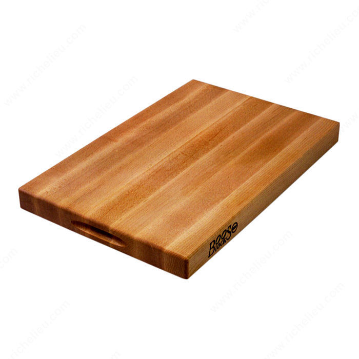 Wood Cutting Boards, Width 20 in, Height 1 1/4 in, Length 15 in, Material Maple