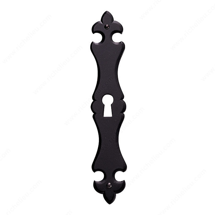 Keyhole Plate, Finish Matte Black