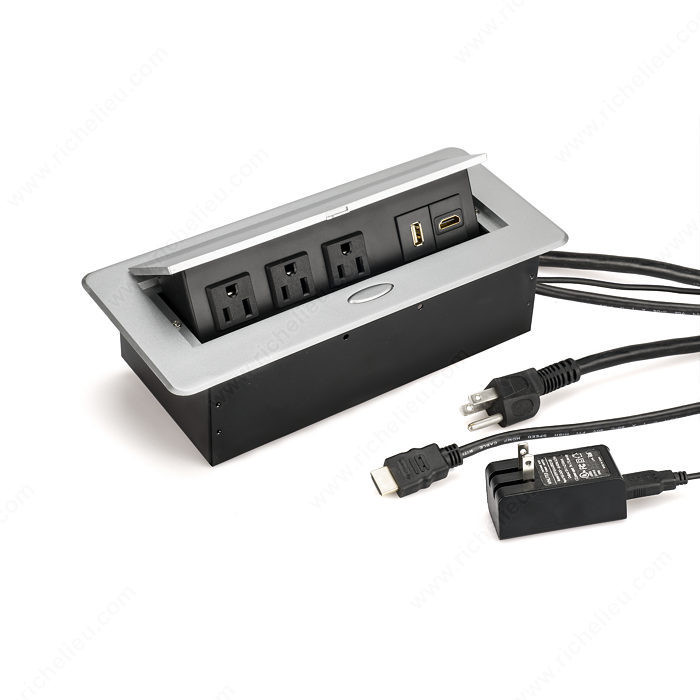 Richelieu's Power Station with HDMI, With USB and HDMI,