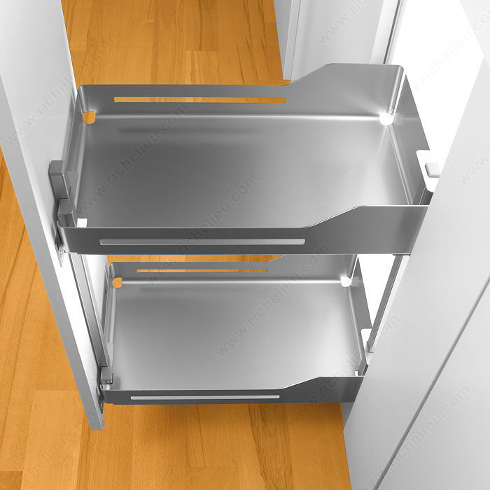 Snello Pull-Out System, Width 160 mm, Height 520 mm, Soft-Stop Mechanism Yes, Bottom