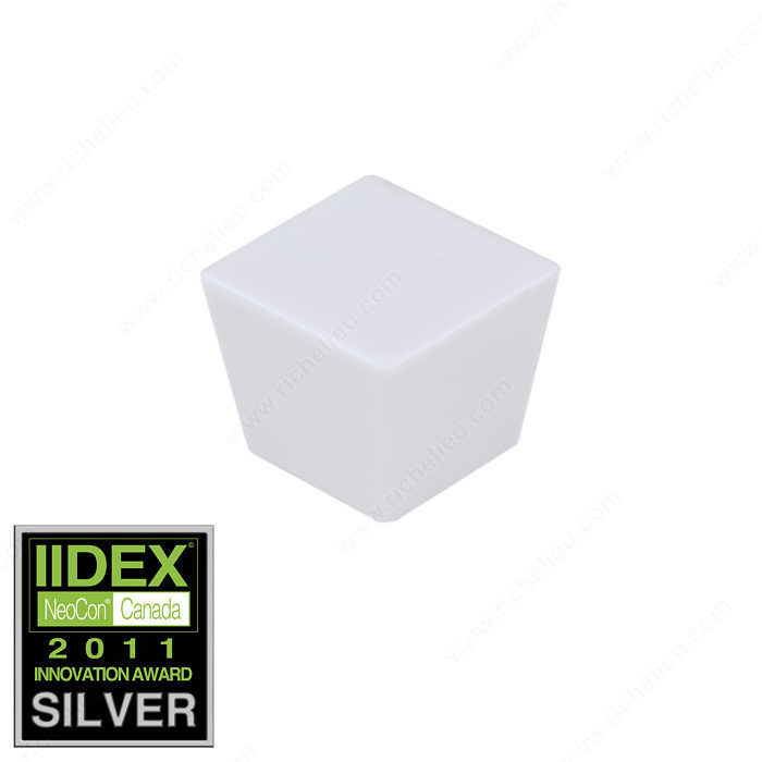 Contemporary Porcelain Knob - 2030, Porcelain, Finish White, Center to Center 0 mm