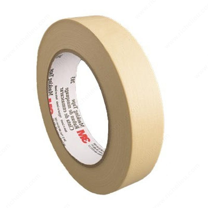 Solvent & Temperature Masking Tape 203, Width 1 1/2 in, Rolls per Case 24