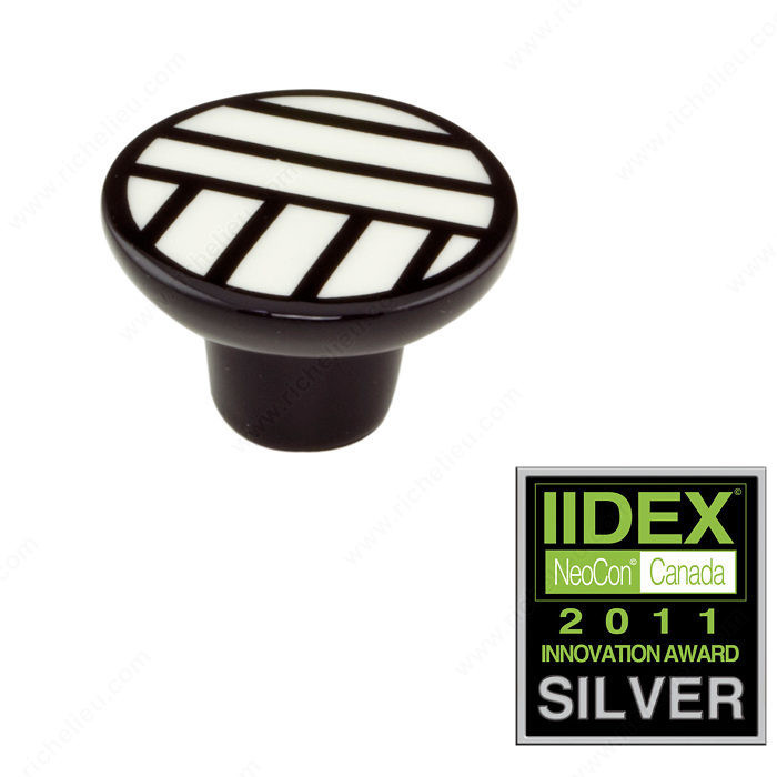 Eclectic Porcelain Knob - 2043, Porcelain, Diameter - Overall Dimensions 40 mm, Projection - Overall Dimensions 25 mm
