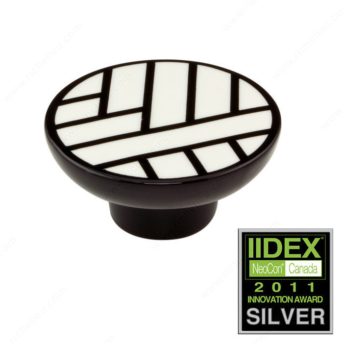 Eclectic Porcelain Knob - 2043, Porcelain, Diameter - Overall Dimensions 60 mm, Projection - Overall Dimensions 30 mm