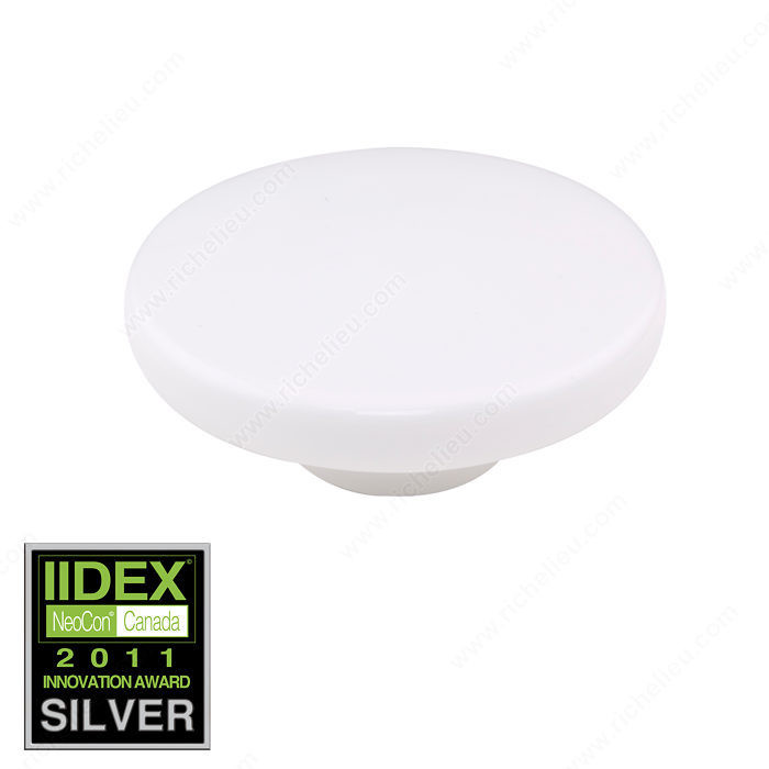 Contemporary Porcelain Knob - 2044, Porcelain, Diameter - Overall Dimensions 100 mm, Center to Center 16 mm, Projection - Overall Dimensions 43 mm