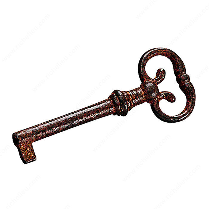 Forged Iron Key - 20850, Finish Rust