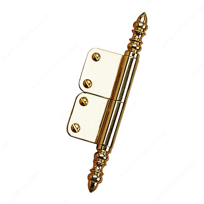 Traditional Pivot Hinge - Height: 90 mm, Finish Brass, Finish Number 130, Material Brass, Style Classic
