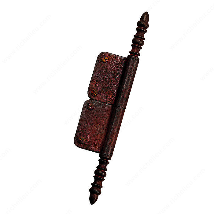 Traditional Pivot Hinge - Height: 90 mm, Finish Rust, Finish Number 800, Material Metal, Style Contemporary