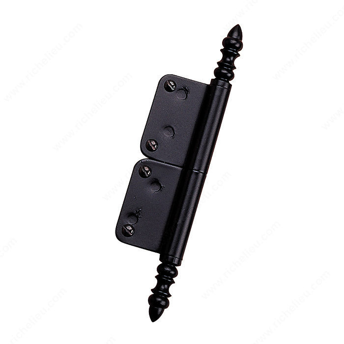 Traditional Pivot Hinge - Height: 120 mm, Finish Matte Black, Finish Number 900