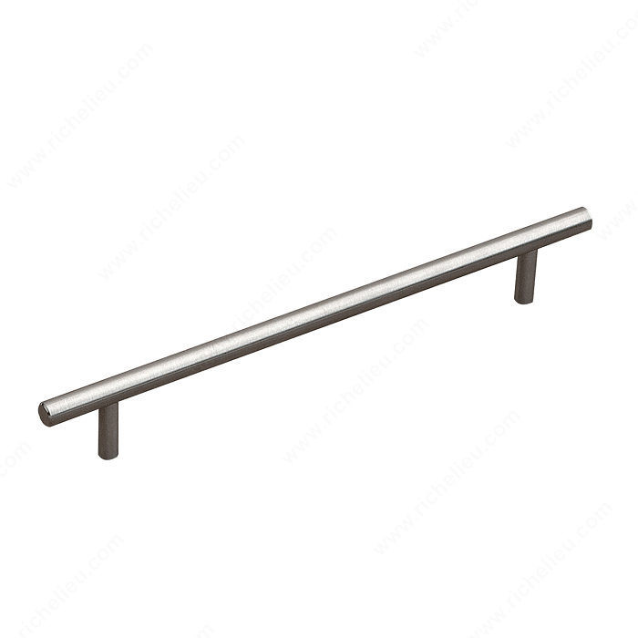 Contemporary Stainless Steel Pull - 2102, Center to Center 192 mm, Length - Overall Dimensions 248 mm, Screw/Nail 8/32 (Not Included)