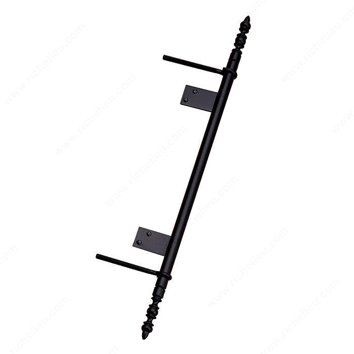 Traditional Brass Pivot Hinge - 2117, Finish Number 900, Height - Overall Dimensions 800 mm, Finish Matte Black, Material Metal