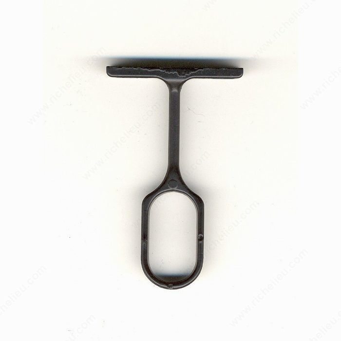 30 mm x 15 mm Central Oval Support, Designed for a 30 mm x 15 mm rod., Finish Matte Black, Material Aluminum, Height - Overall Dimensions 75 mm, Width - Overall Dimensions 44 mm PRO-PACK 5