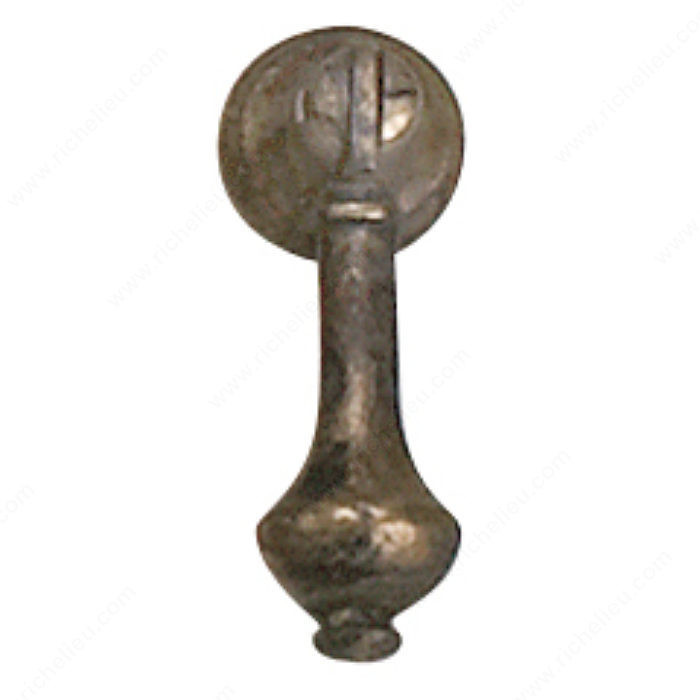Traditional Brass Pull - 21395, Finish Oxidized Brass