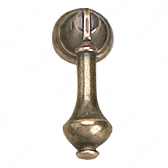 Traditional Brass Pull - 21395, Finish Burnished Brass