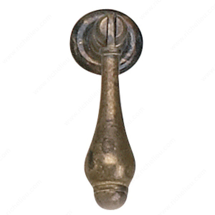 Traditional Brass Pull - 21397, Finish Oxidized Brass