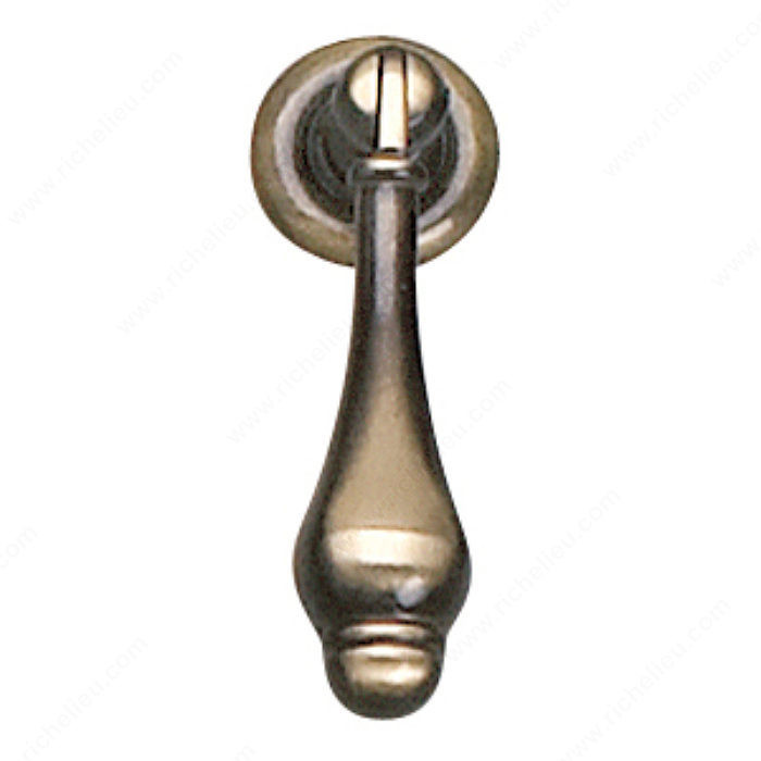 Traditional Brass Pull - 21397, Finish Satin Bronze