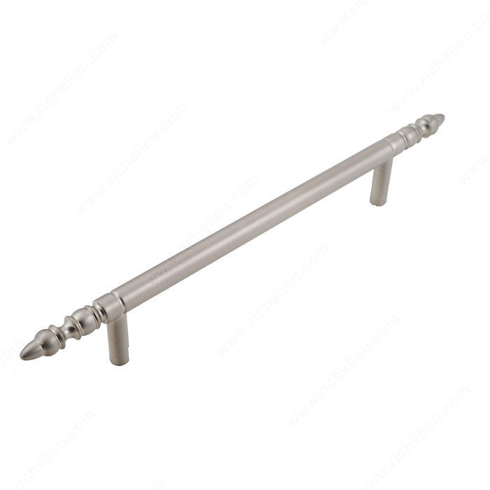 Pull 2160 Series, Finish Satin Nickel, Center to Center 6 in, Length - Overall Dimensions 9.25 in