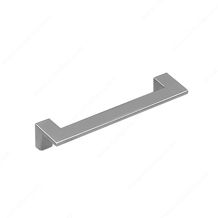 Contemporary Metal Pull - 2169, Center to Center 128 mm, Length - Overall Dimensions 144 mm