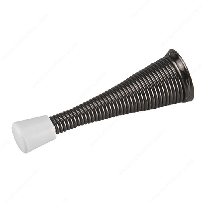 Flexi Door Stop, Protects walls from swing of door., Finish Black Nickel, Projection - Overall Dimensions 3 in