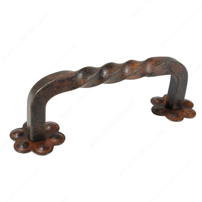 Traditional Forged Iron Pull - 2201, Finish Rust